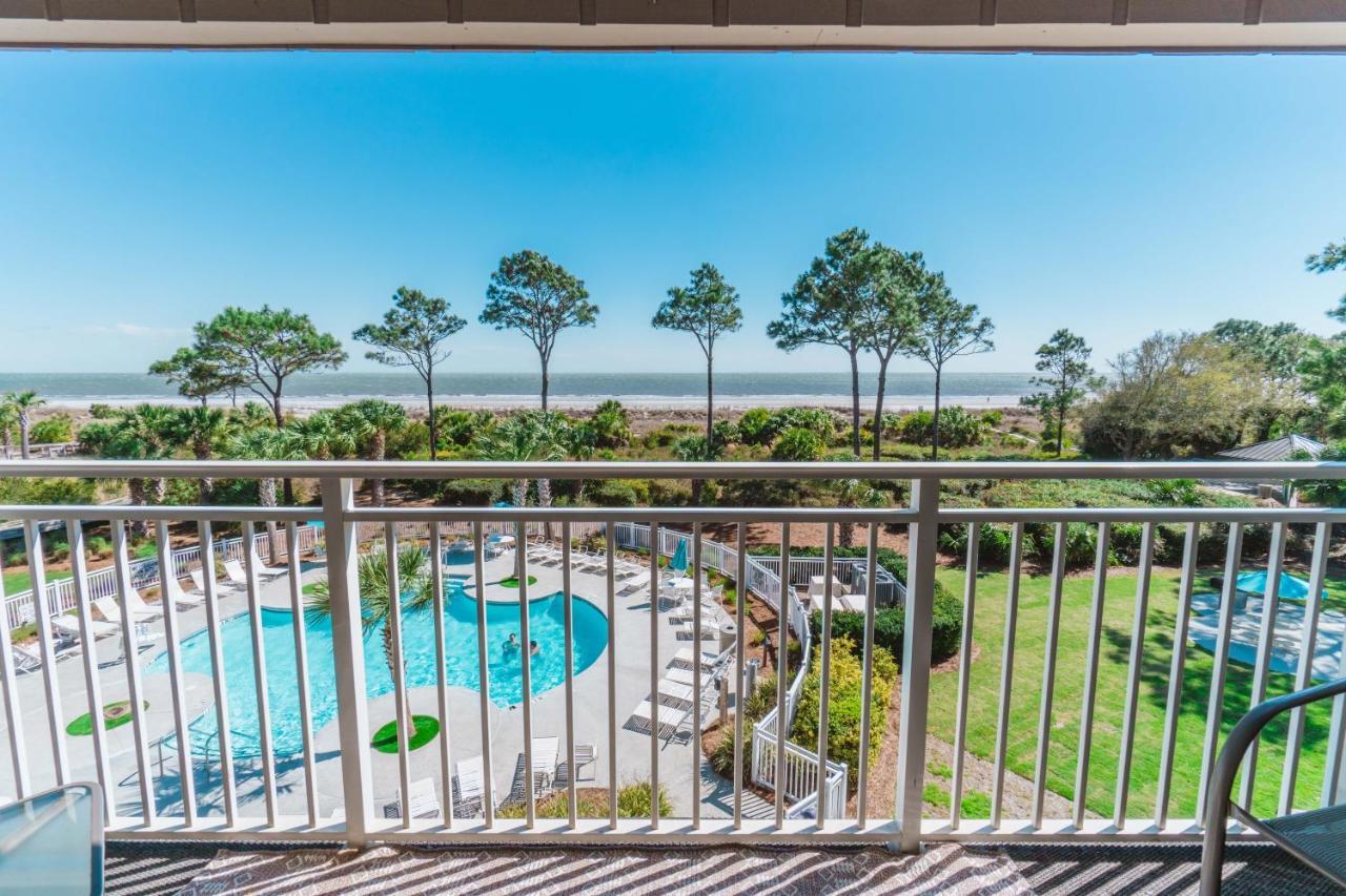 Stunning Views!!-Oceanfront Villa-Heated Pool-Private Balcony-Tiki Bar-Walk To Coligny Plaza ฮิลตันเฮดไอส์แลนด์ ภายนอก รูปภาพ