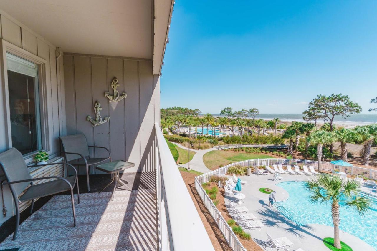 Stunning Views!!-Oceanfront Villa-Heated Pool-Private Balcony-Tiki Bar-Walk To Coligny Plaza ฮิลตันเฮดไอส์แลนด์ ภายนอก รูปภาพ